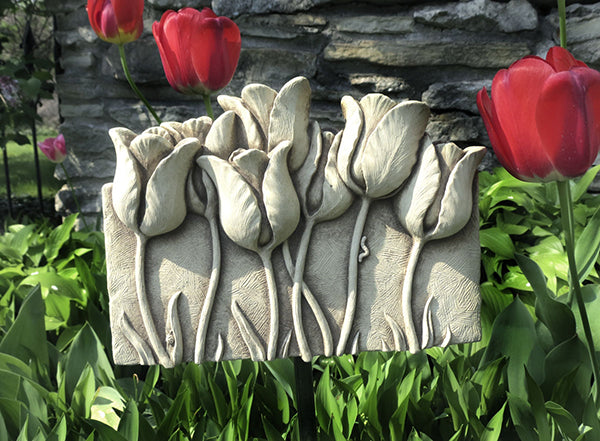 Carruth Studio Tulip Garden Plaque