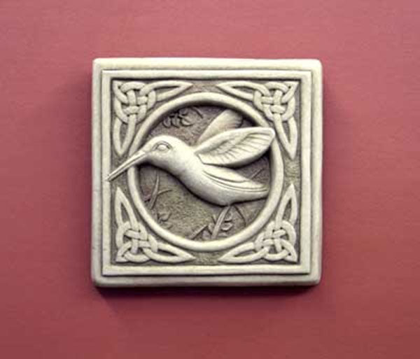 Carruth Studio Celtic Hummingbird Stone Plaque