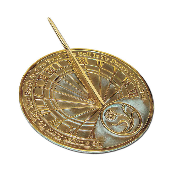 Rome Solid Brass Gardeners' Reflection Sundial