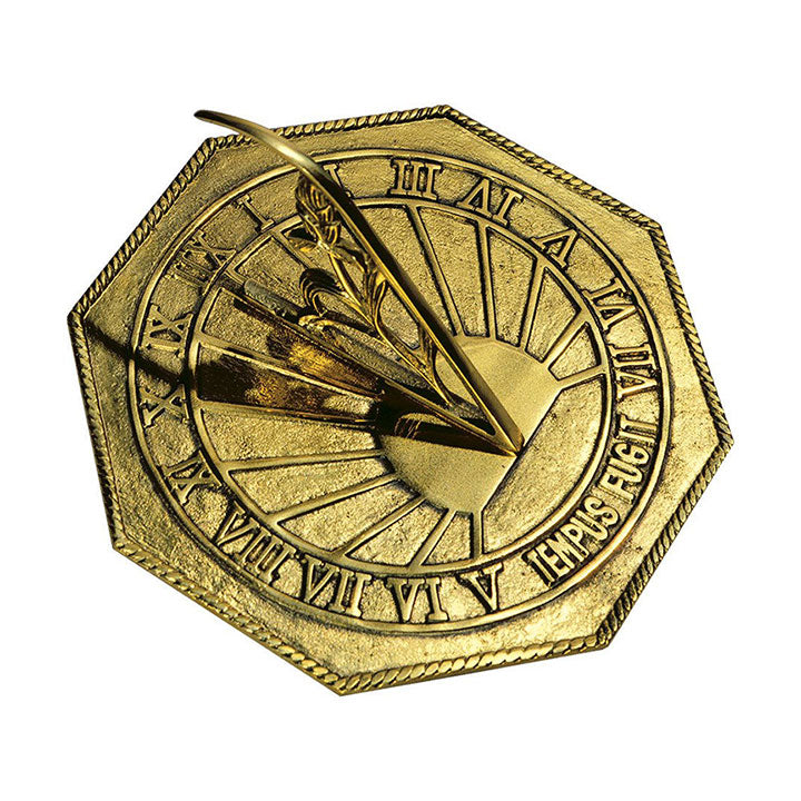Rome Solid Brass Classic Octagonal Sundial