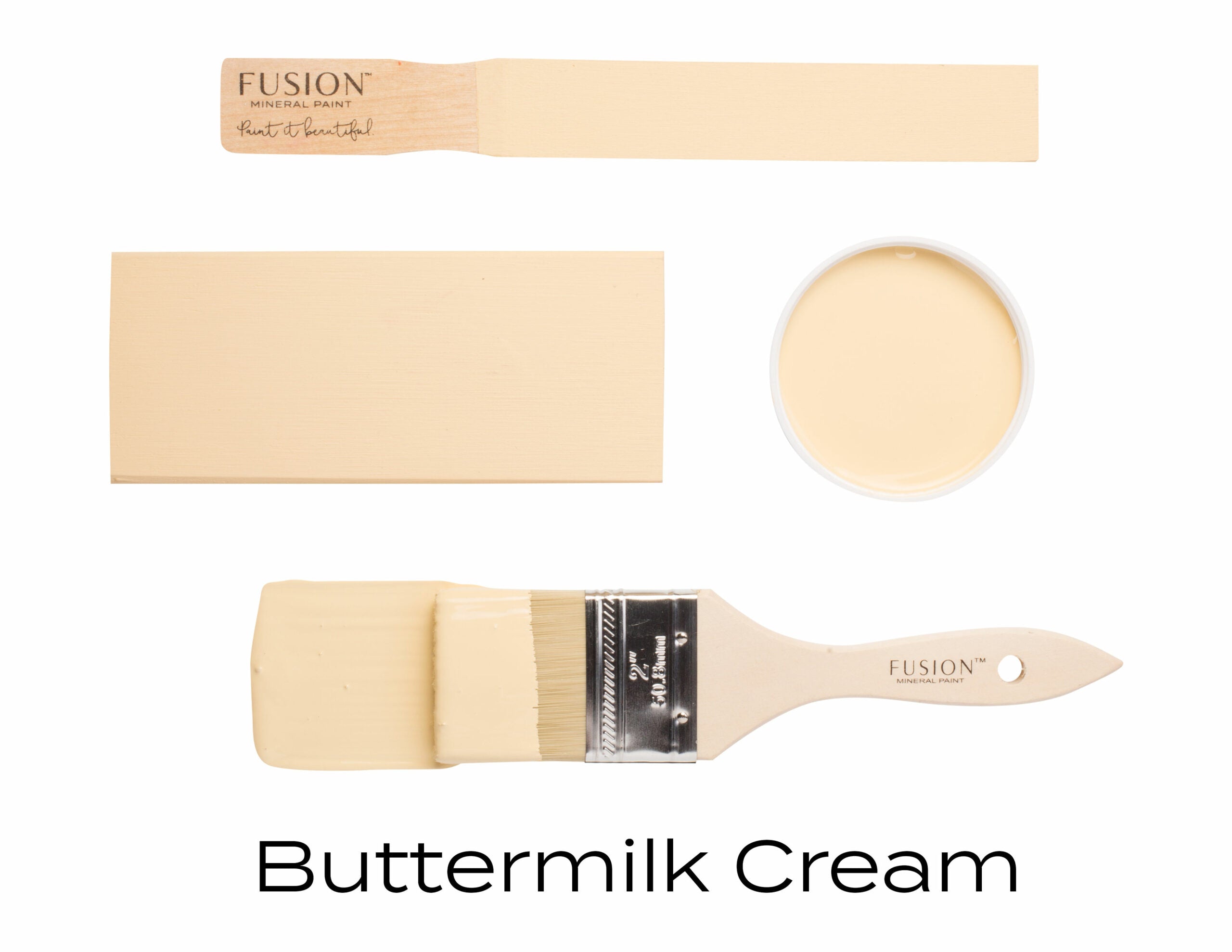 Fusion Mineral Paint Buttermilk Cream Overlay