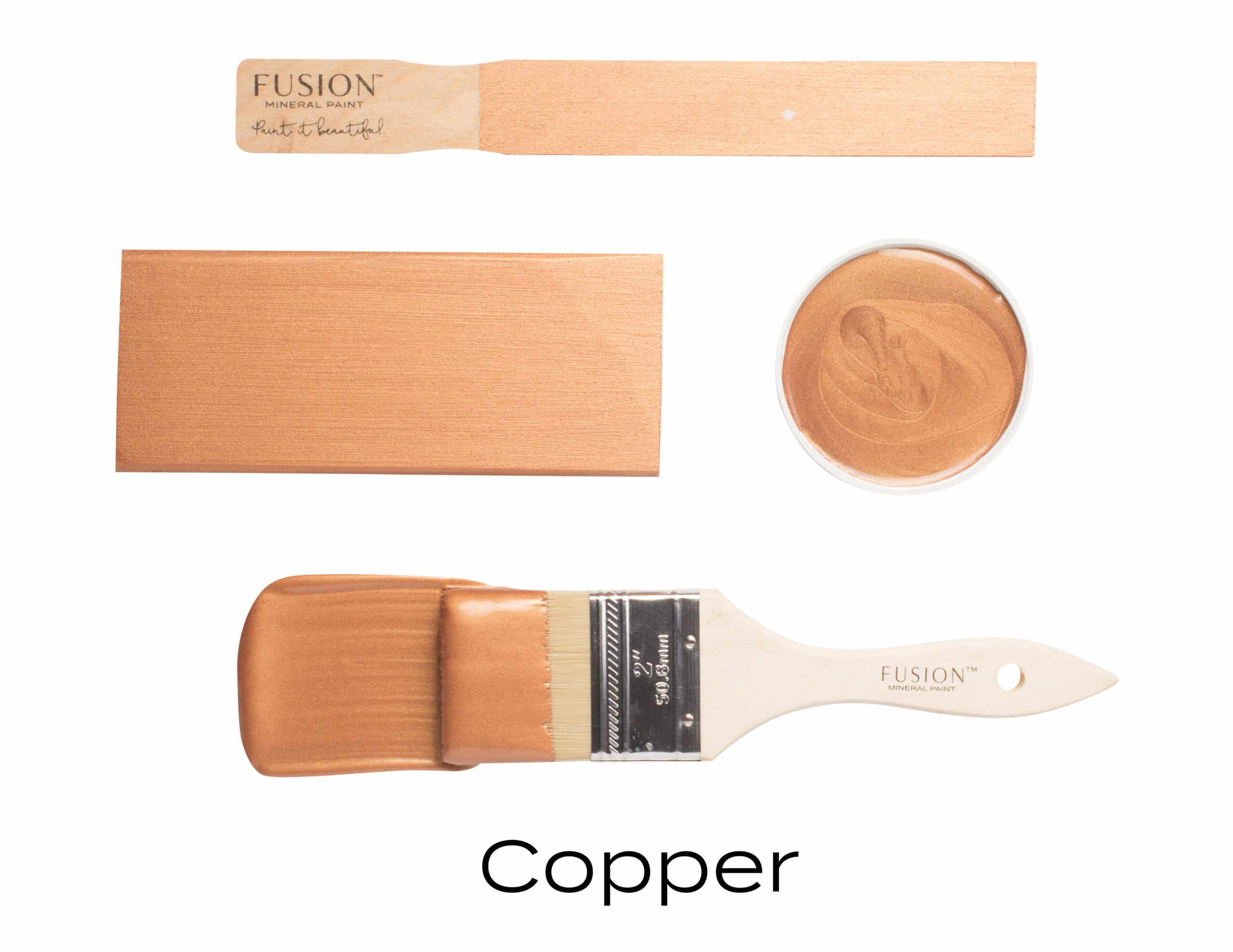Fusion Mineral Paint COpper Metallic Overlay