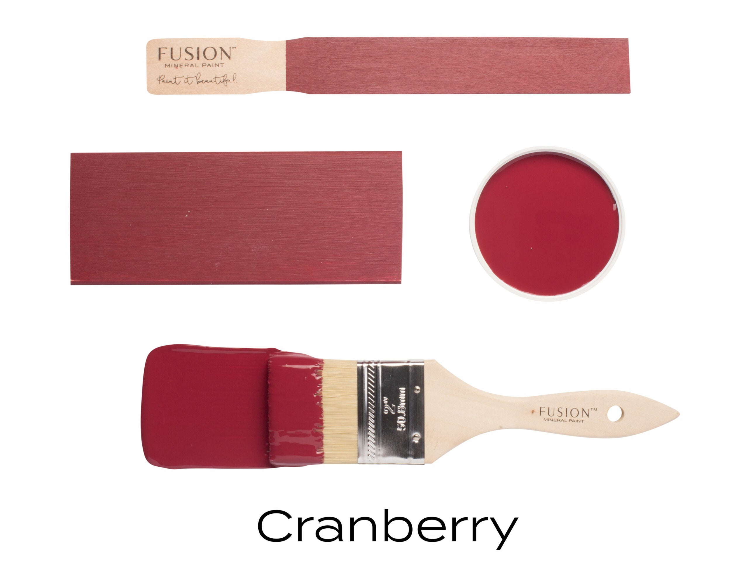Fusion Mineral Paint Cranberry Overlay