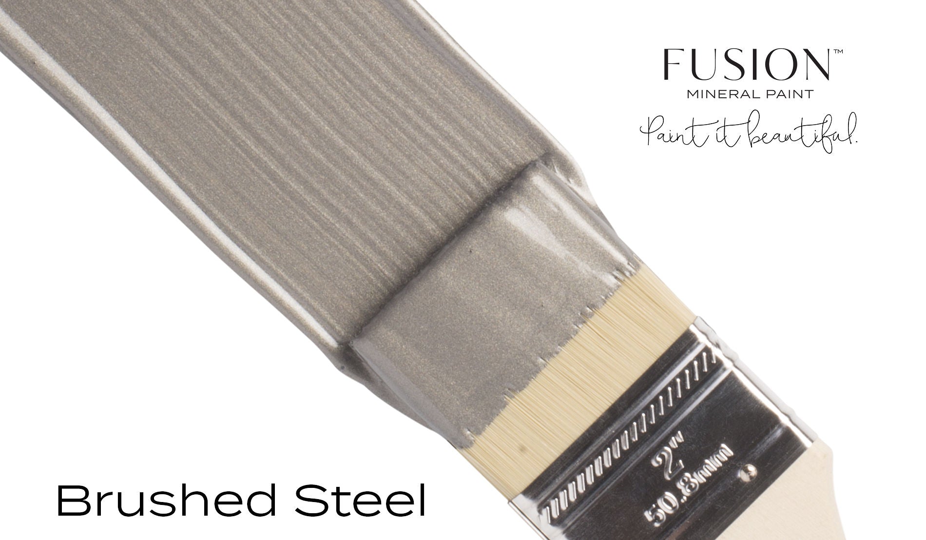Fusion mineral paint brushed steel brush