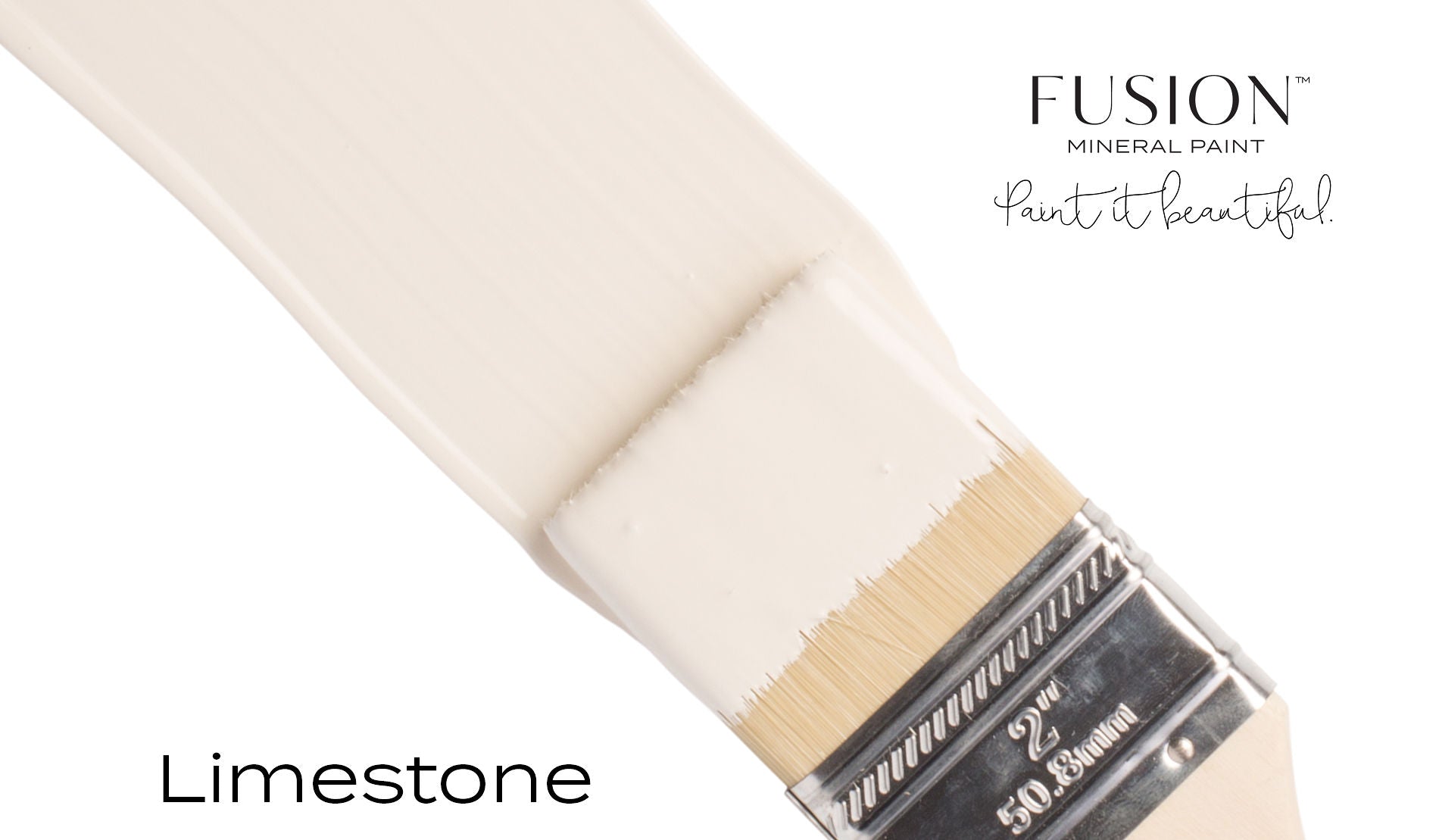 Fusion Mineral Paint Limestone Angled brush