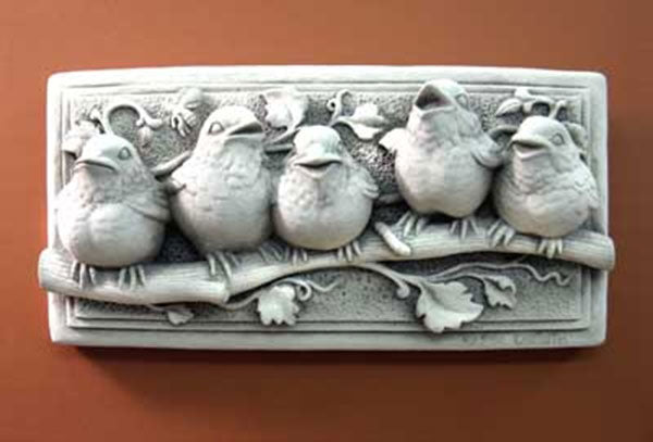 Carruth Studio Baby Birds Plaque