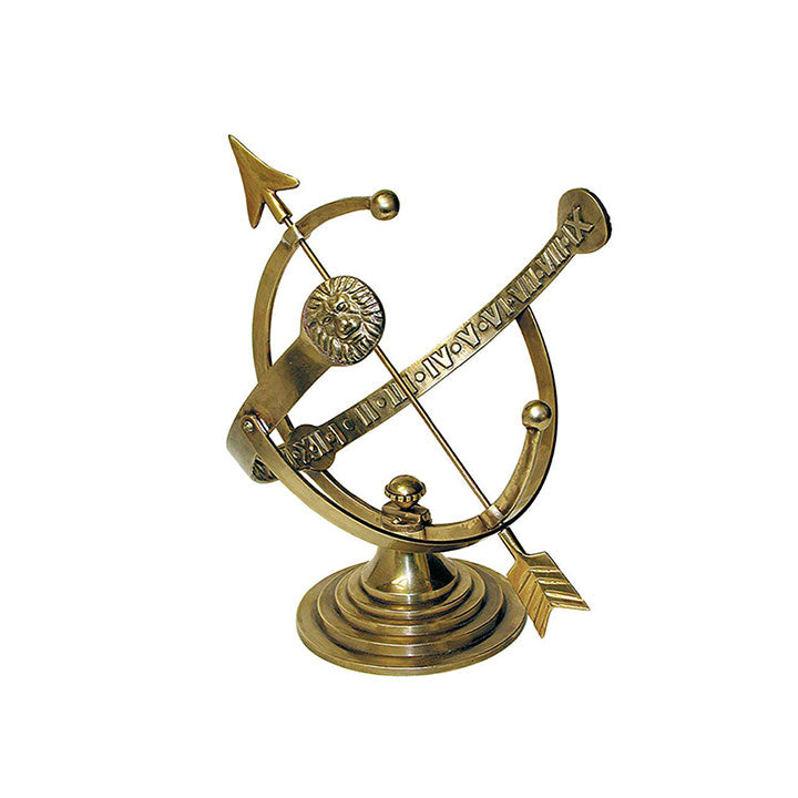 Rome Polished Brass Armillary Sundial