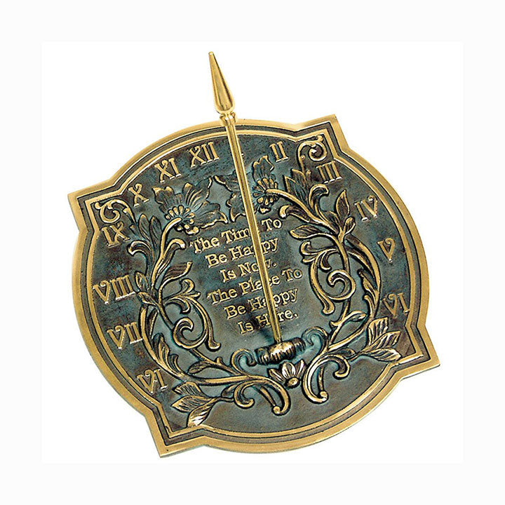 Rome Solid Brass Happiness Sundial