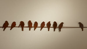 Elizabeth Keith Birds on a Wire Metal Art