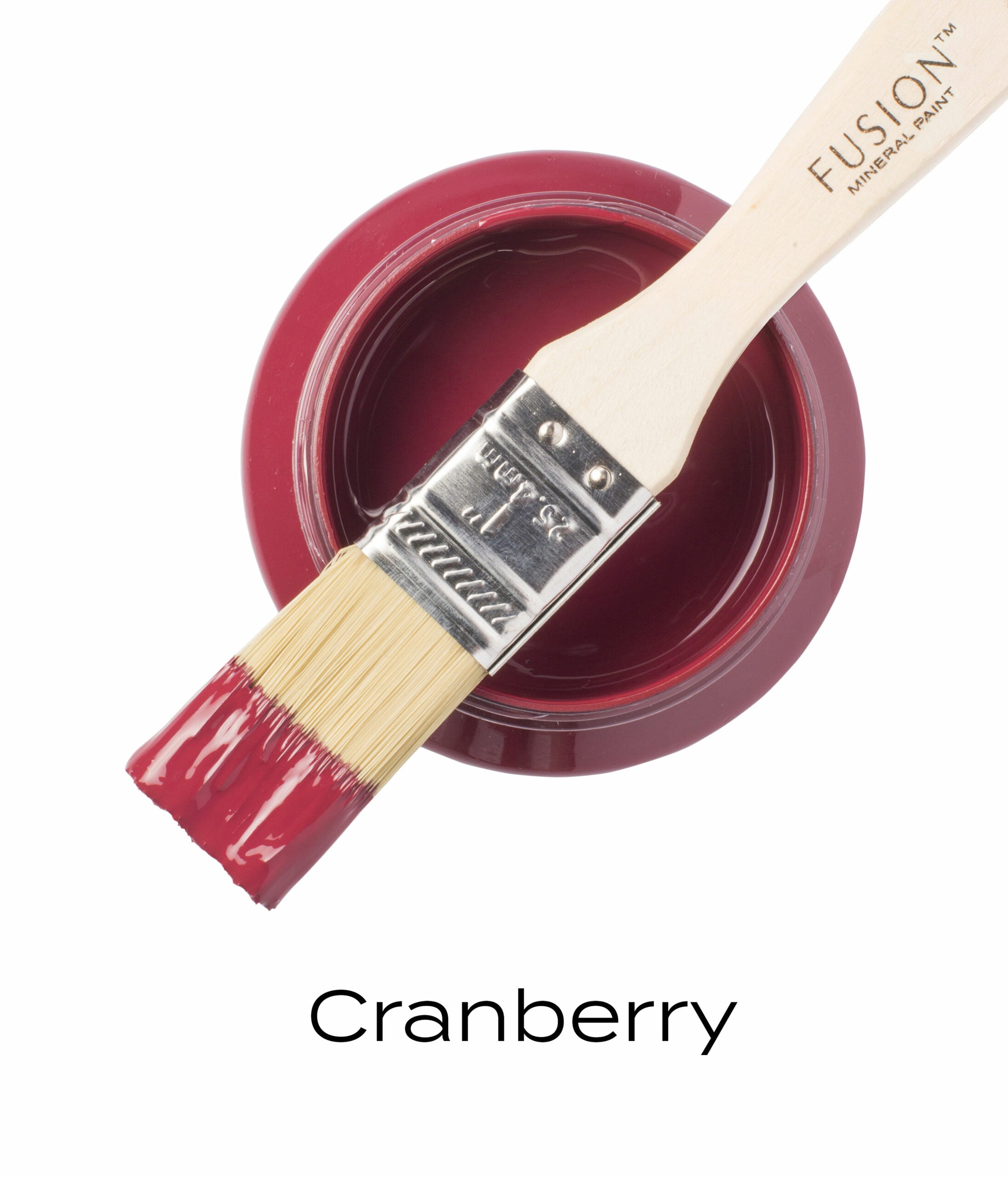 Fusion Mineral Paint Cranberry brush and pint