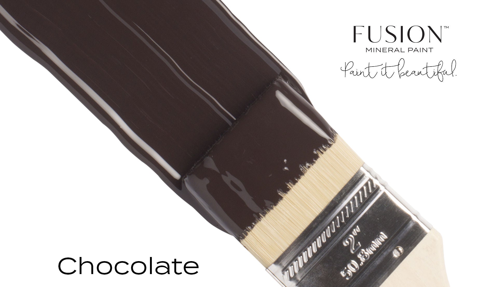 Fusion Mineral Paint Chocolate brush