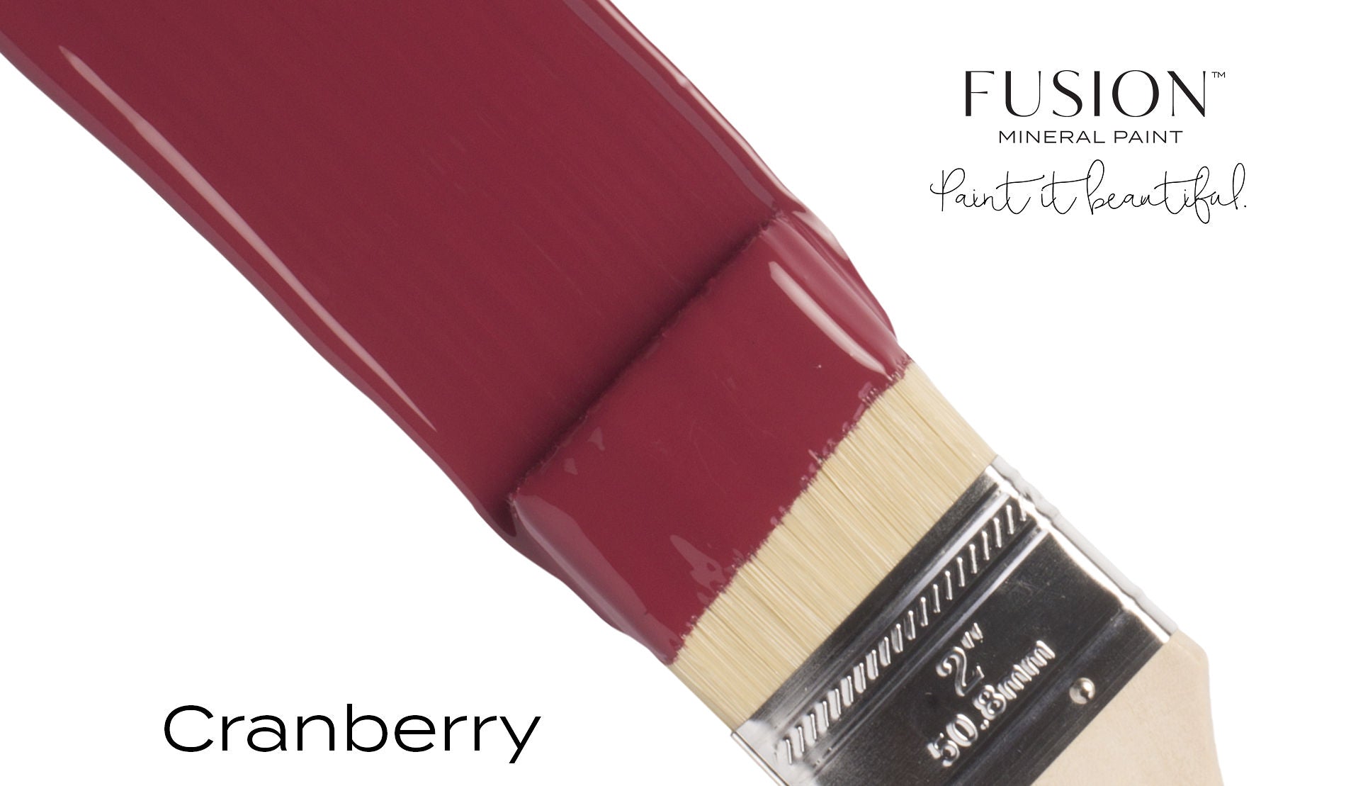 Fusion Mineral Paint Cranberry brush