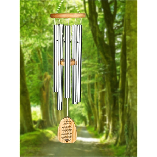 Woodstock Chimes 40-in Silver Metal Wind Chime WCDL at Woodstock Chimes 40-in Silver Metal Wind Chime WCDL at