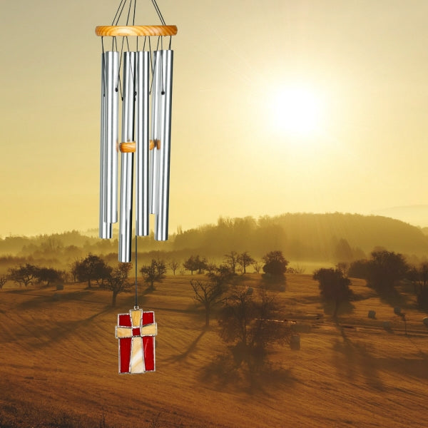 Woodstock Amazing Grace Wind Chime - Stained Glass